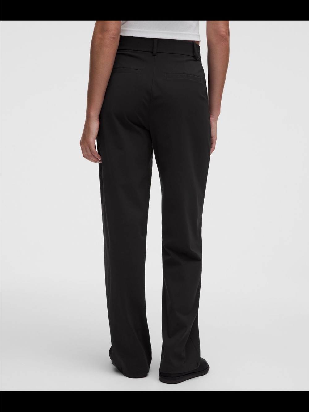 lululemon athletica Black Wide-Leg Trouser Pants